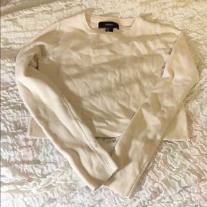 Off white / cream long sleeve top